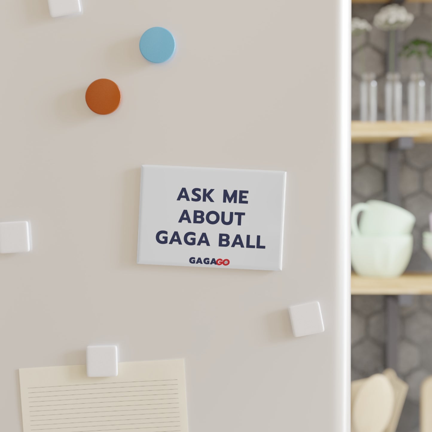 "Ask Me About" Rectangle Magnet