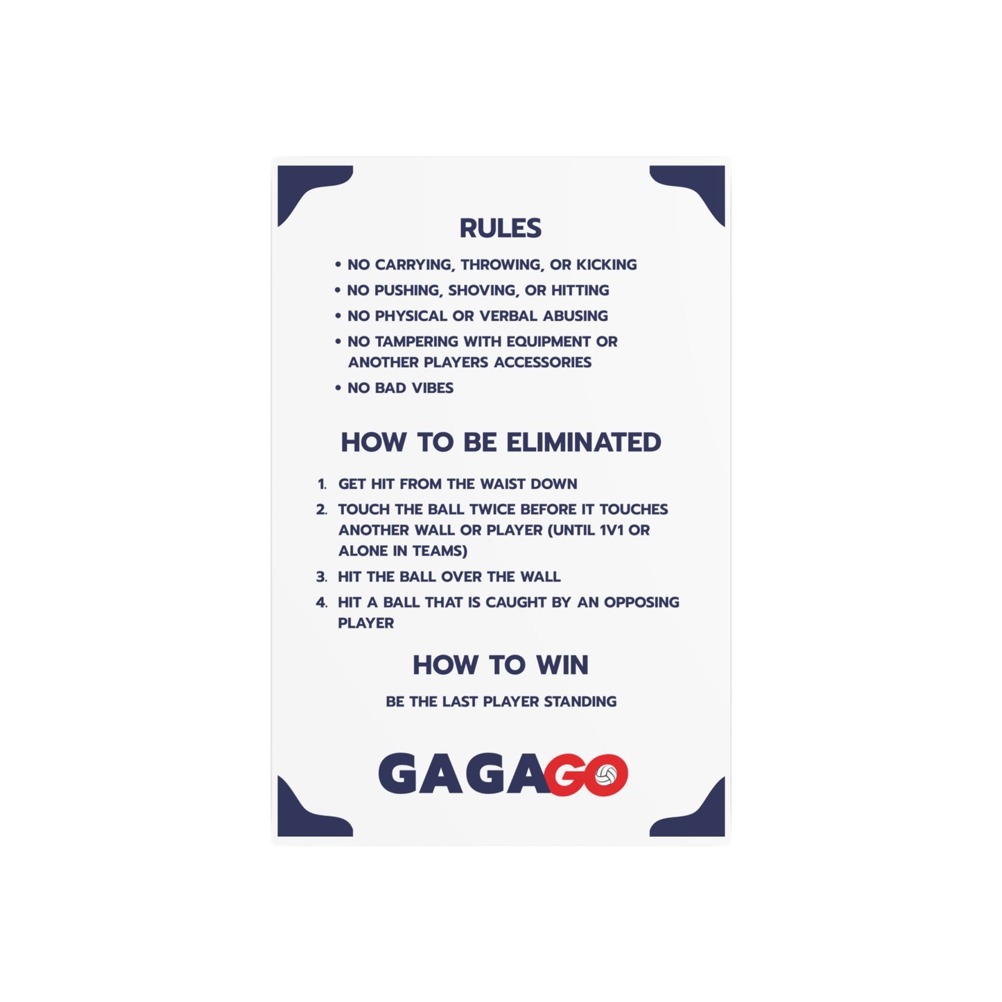 GGG Metal Rules/How-To Sign