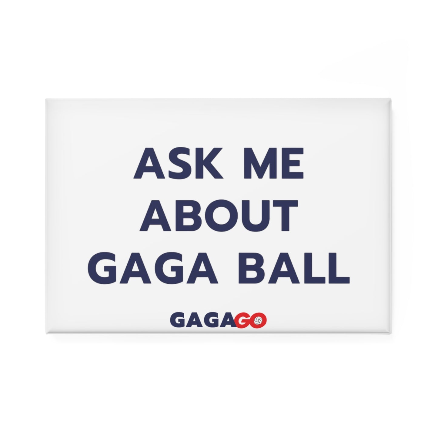 "Ask Me About" Rectangle Magnet